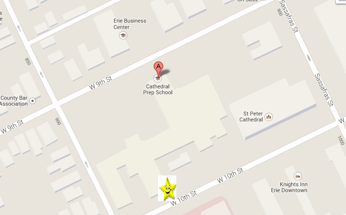 Cathedral Prep Handicapped Parking Cathedral Prep Handicapped Parking map