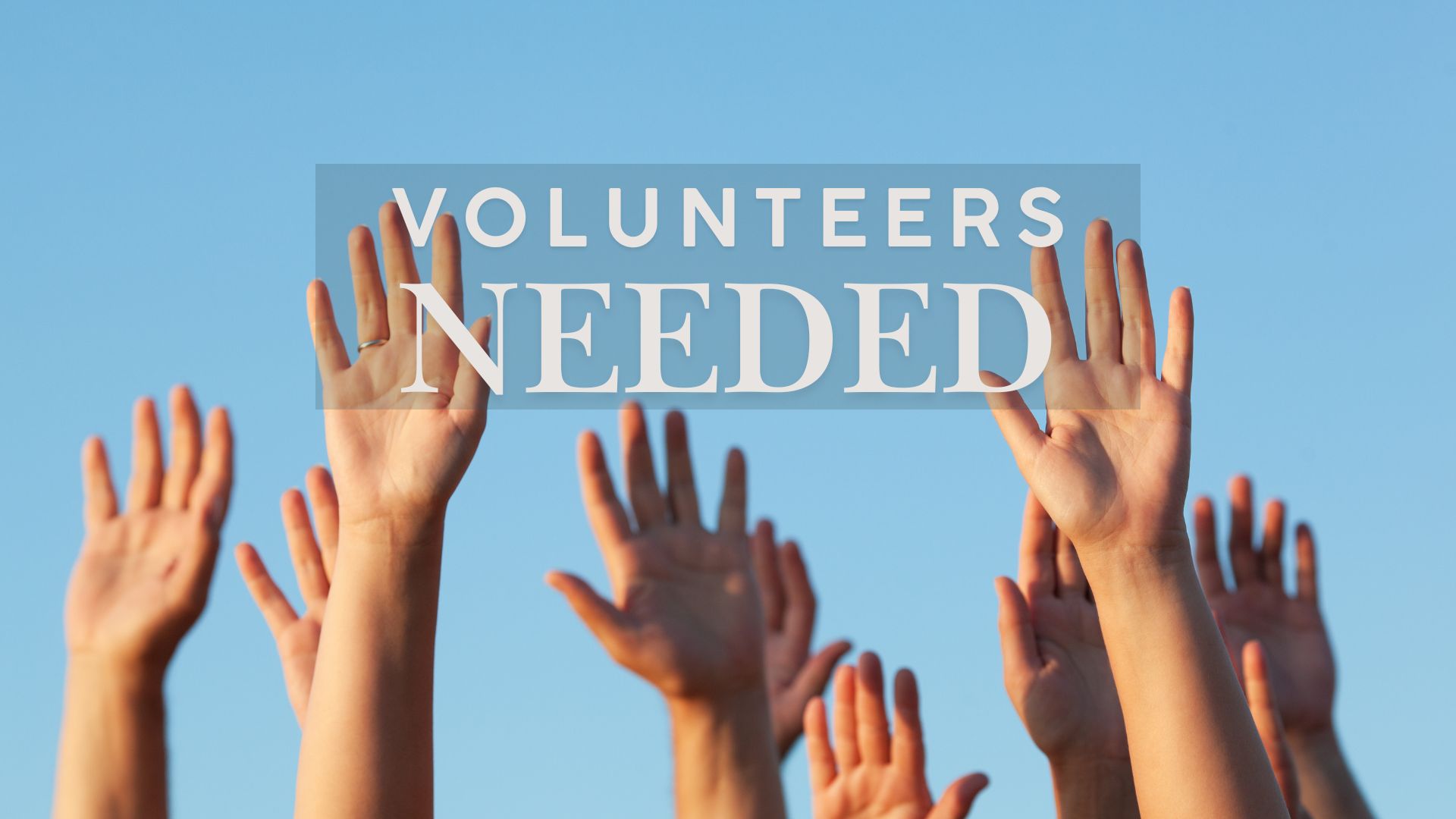 volunteers needed